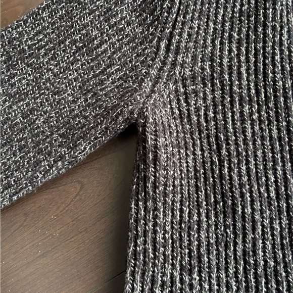 Roots Gray Ribbed Zip Up Cardigan Sweater - Picture 4 of 5